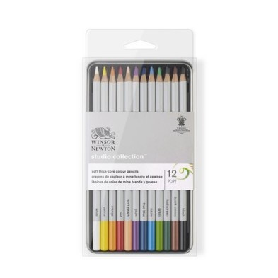  Fine art shop - Colour pencils box Studio Collection Winsor&Newton 12 uds.  | totenart.com