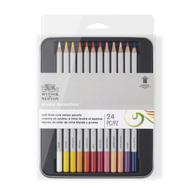  Fine art shop - Colour pencils box Studio Collection Winsor&Newton 24 uds.  | totenart.com