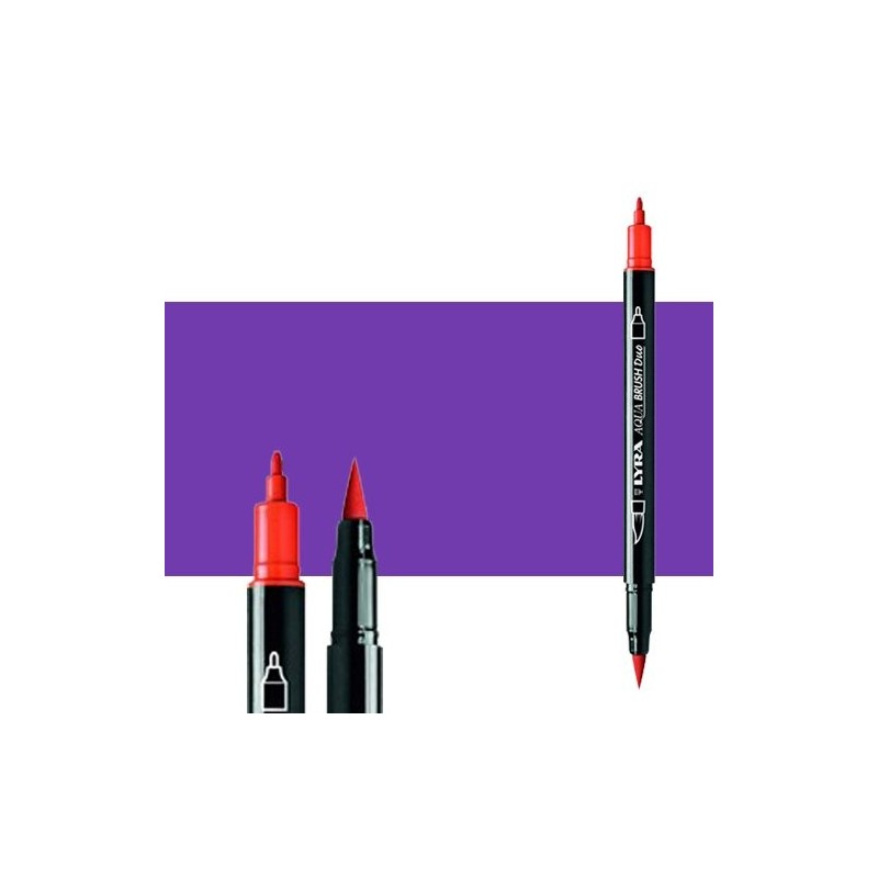 Fine art shop - Marker double tip brush Bluish Violet. Aqua Brush Duo, Lyra | totenart.com 