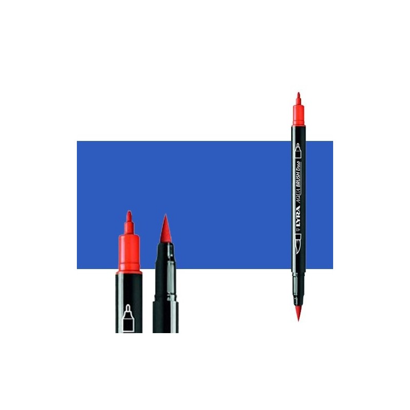 Fine art shop - Marker double tip brush Cobalt Blue Light. Aqua Brush Duo, Lyra | totenart.com 