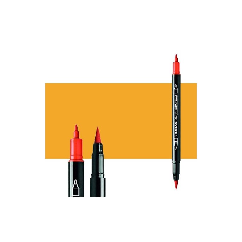 Fine art shop - Marker double tip brush Canary Yellow. Aqua Brush Duo, Lyra | totenart.com 