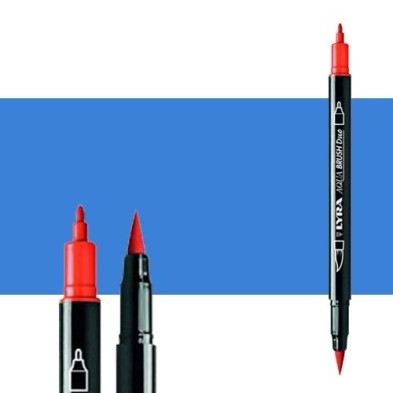 Fine art shop - Marker double tip brush Natural Blue. Aqua Brush Duo, Lyra | totenart.com 