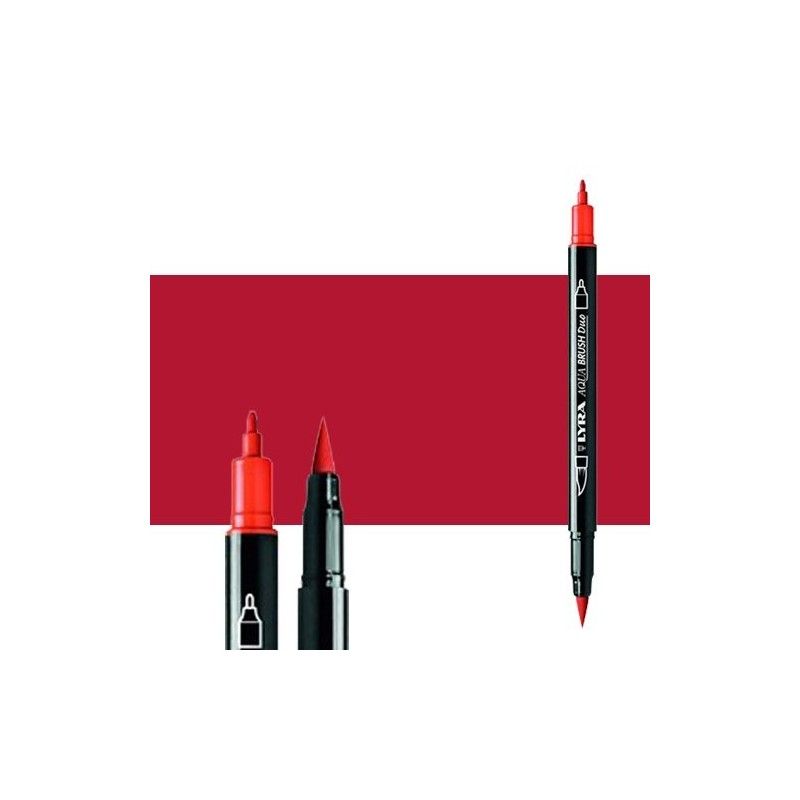 Fine art shop - Marker double tip brush Dark Carmine. Aqua Brush Duo, Lyra | totenart.com 