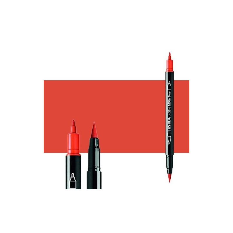 Fine art shop - Marker double tip brush Dark Orange. Aqua Brush Duo, Lyra | totenart.com 