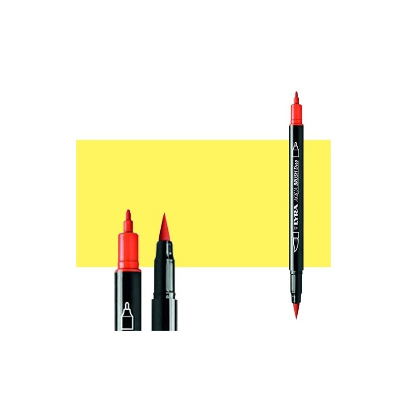 Fine art shop - Marker double tip brush Yellow Crom Bright. Aqua Brush Duo, Lyra | totenart.com 