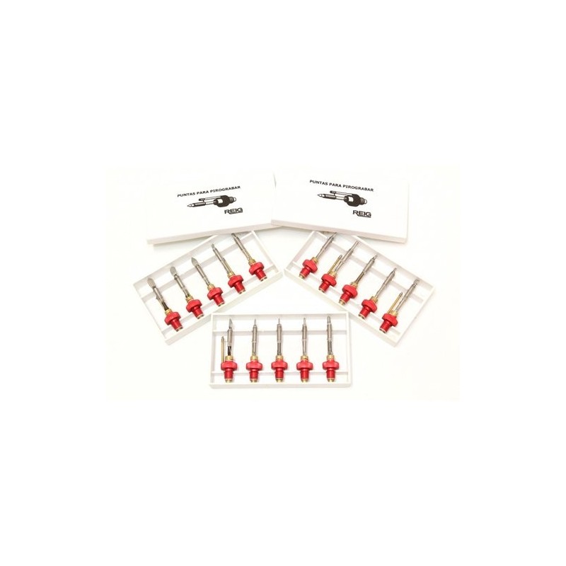 Fine art shop - Set 15 pyrography points | totenart.com