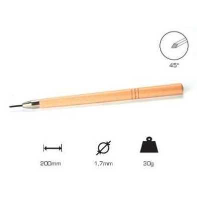 Square Graver 1.7 mm., long handle