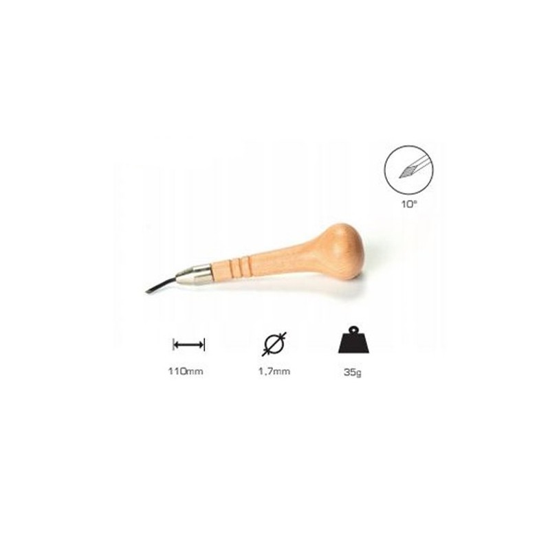 Losango graver 1.7 mm, 10, Mushroom handle