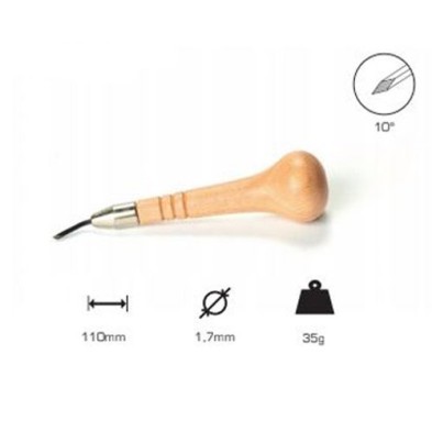 Losango graver 1.7 mm, 10, Mushroom handle