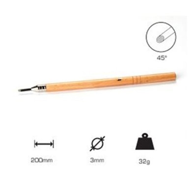Round Graver 3 mm, 45, long handle