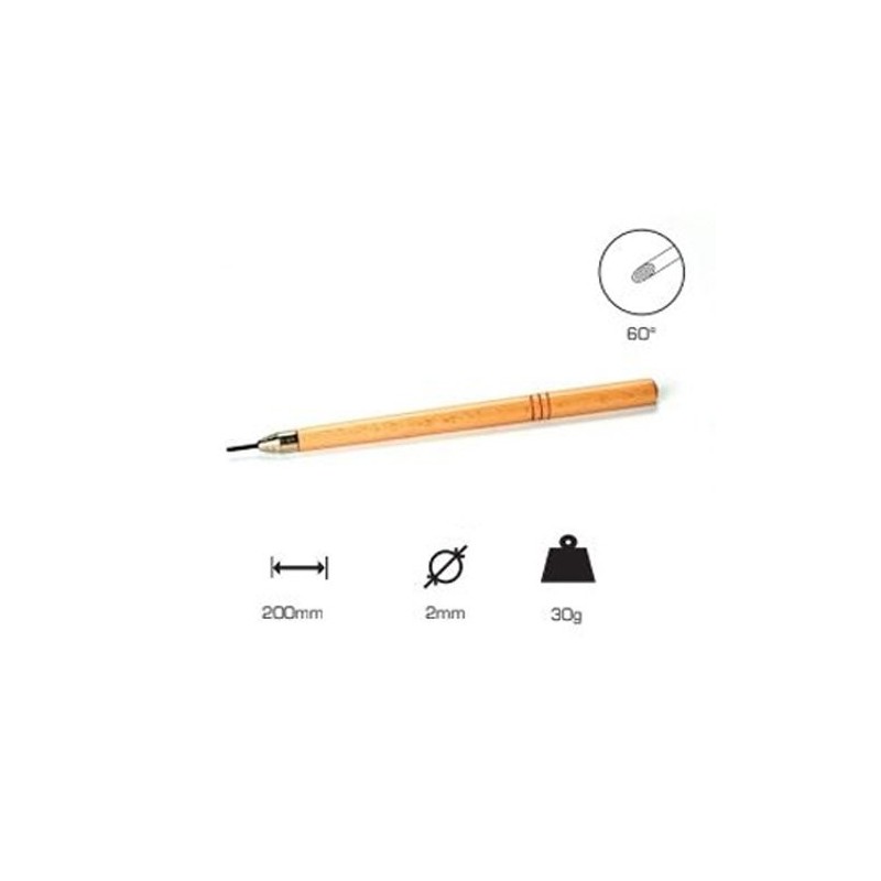 Round Graver 2 mm, 60, Large handle