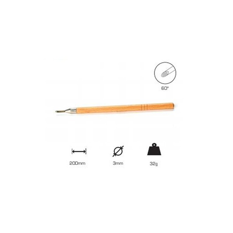 Round Graver, 3 mm, 60, long handle