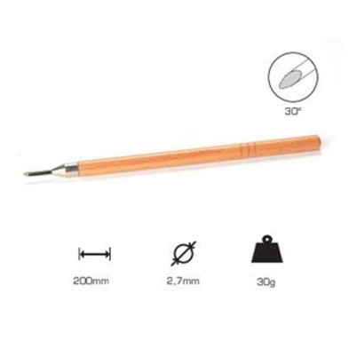 Ellipsoid Graver 2.7 mm, long handle