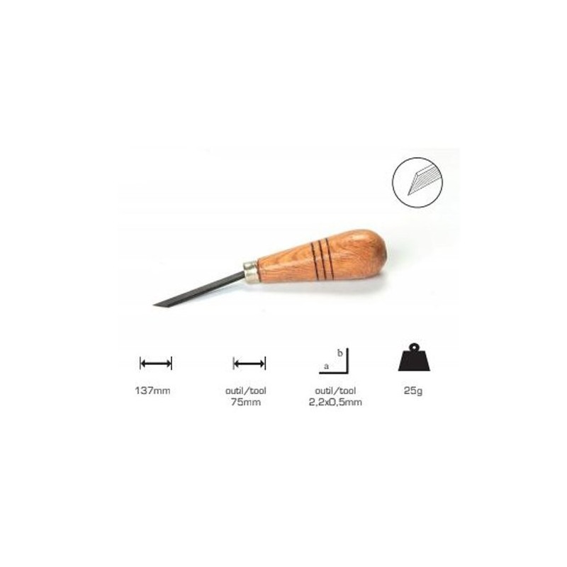 Onglette Artools with mushroom handle