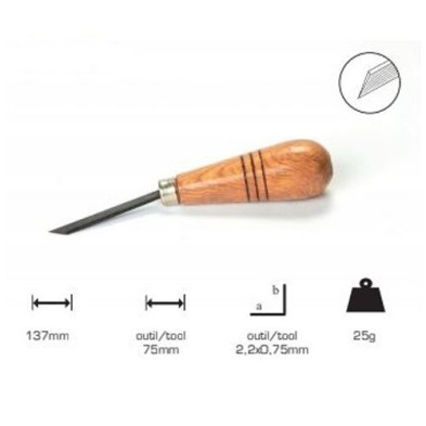 Onglette Artools with mushroom handle