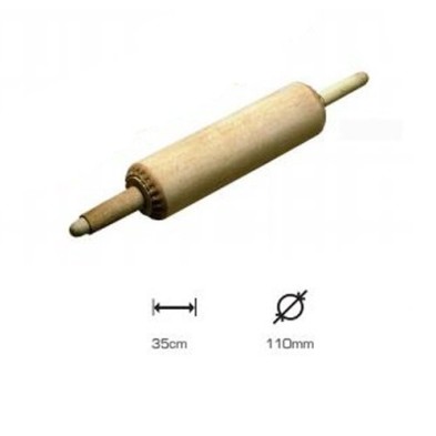 Lithography leather roll Artools with handles, 35cm long 110mm d