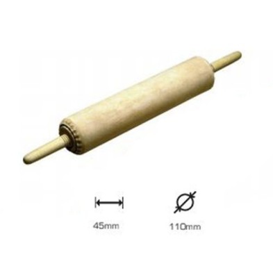 Lithography leather roll Artools with handles, 45cm long 110mm d