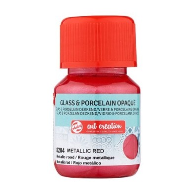 Fine art shop - Metallic Red Glass & Porcelain Opaque Ink 8204, 30 ml. Artcreation | totenart.com 