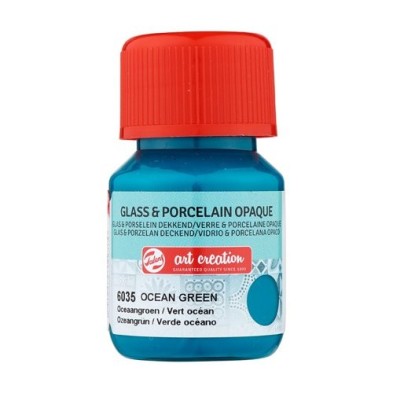 Fine art shop - Ocean Green Glass & Porcelain Opaque Ink 6035, 30 ml. Artcreation | totenart.com 