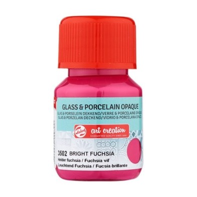 Fine art shop - Bright Fuchsia Glass & Porcelain Opaque Ink 3502, 30 ml. Artcreation | totenart.com 