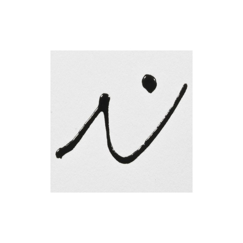 Fine art shop - Elegant Black Glass Relief Liner 7001, 28 ml. Artcreation | totenart.com 