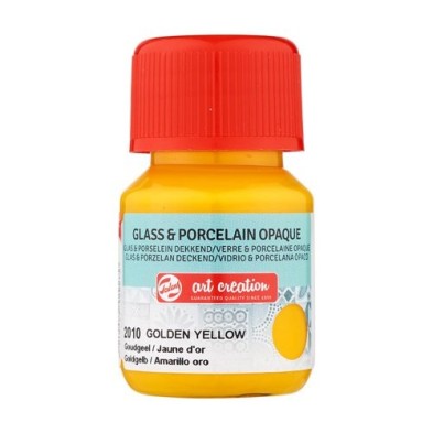 Fine art shop - Golden Yellow Glass & Porcelain Opaque Ink 2010, 30 ml. Artcreation | totenart.com 