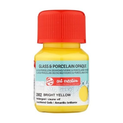 Fine art shop - Bright Yellow Glass & Porcelain Opaque Ink 2002, 30 ml. Artcreation | totenart.com 