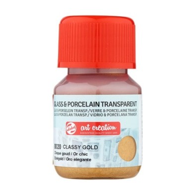 Fine art shop - Classy Gold Glass & Porcelain Transparent Ink 8020, 30 ml. Artcreation | totenart.com