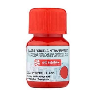 Fine art shop - Powerfull Red Glass & Porcelain Transparent Ink 3023, 30 ml. Artcreation | totenart.com