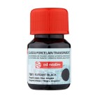 Fine art shop - Elegant Black Glass & Porcelain Transparent Ink 7001, 30 ml. Artcreation | totenart.com