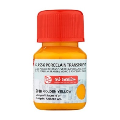 Fine art shop - Golden Yellow Glass & Porcelain Transparent Ink 2010, 30 ml. Artcreation | totenart.com