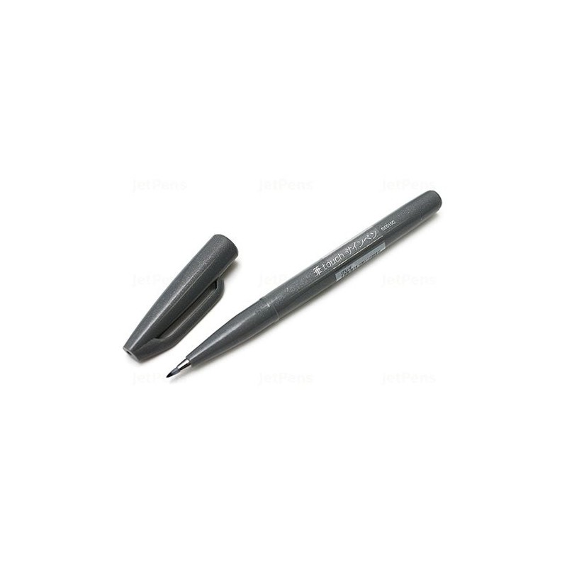 Fine art shop - Sign Pen Brush Pentel Touch, Grey | totenart.com\n