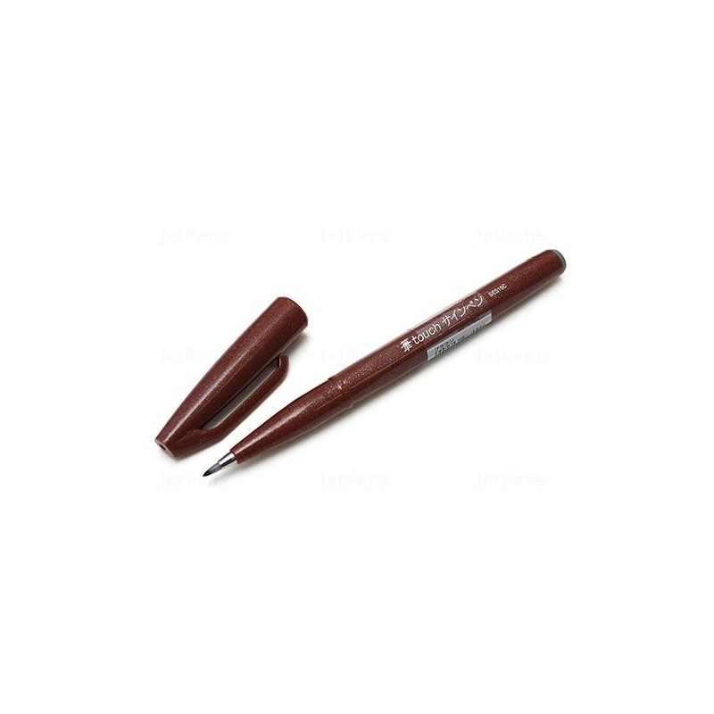Fine art shop - Sign Pen Brush Pentel Touch, Brown | totenart.com\n