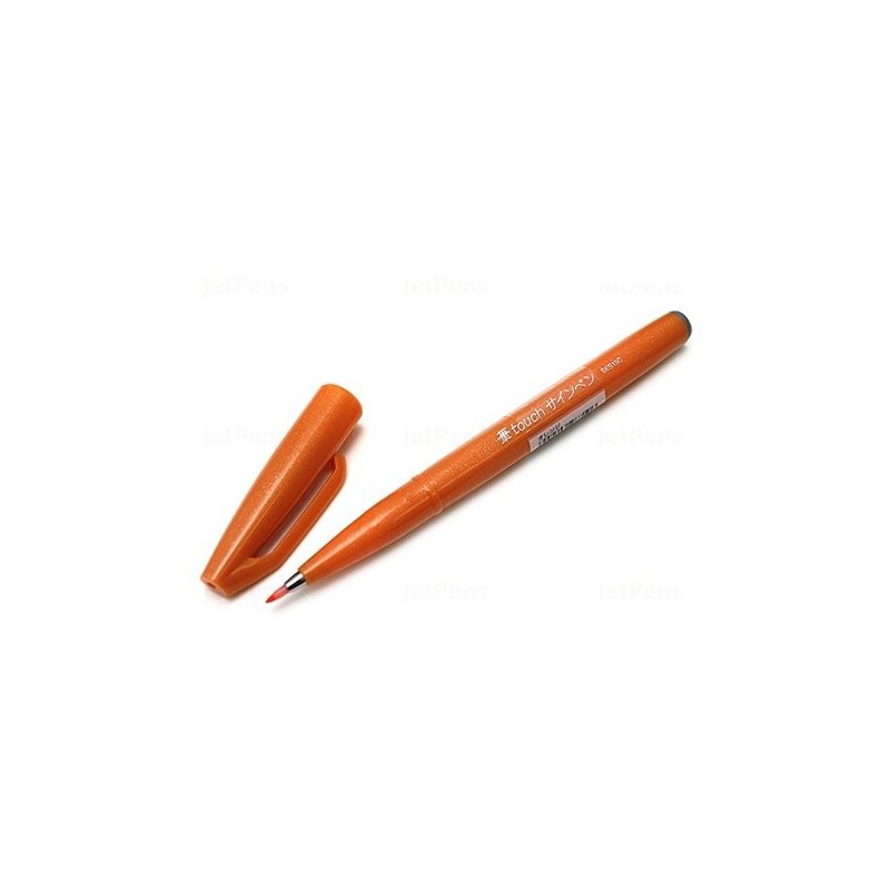 Fine art shop - Sign Pen Brush Pentel Touch, Orange | totenart.com\n