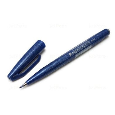 Fine art shop - Sign Pen Brush Pentel Touch, Blue | totenart.com\n