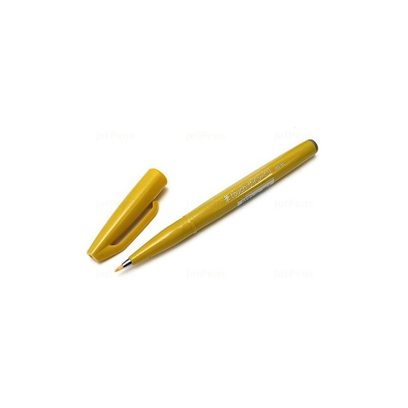 Fine art shop - Sign Pen Brush Pentel Touch, Yellow  | totenart.com\n