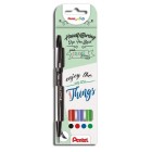 Fine art shop - Set 4 Sign Pen Brush Pentel Touch (Basic) | totenart.com\n