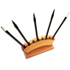 Fine art shop - Wood brush holder EXHIBITOR for 8 brushes | totenart.com