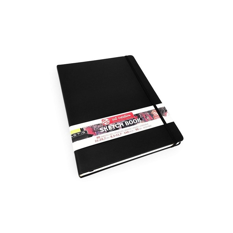  Fine art shop - Drawing Bloc black A4, landscape, 80 s, 140 gr | totenart.com