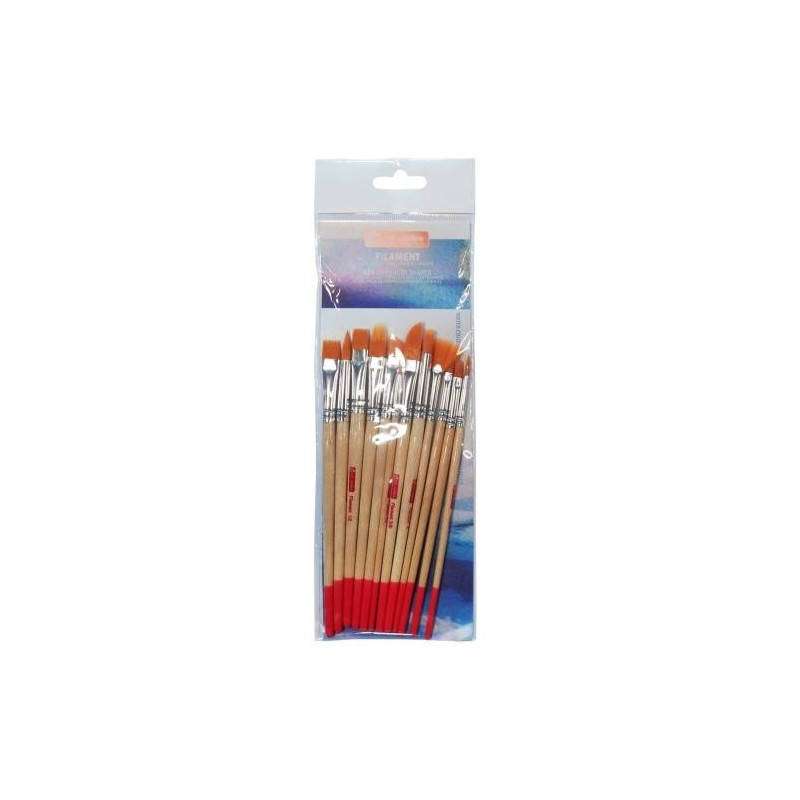 Fine art shop - Set 12 Synthetic Brushes Short Handle, assorted, Art Creation | totenart.com
