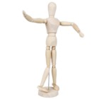 Material Bellas Artes -Dibujo - Articulated mannequin 14 cm., Natural wood | totenart.com