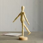 Material Bellas Artes -Dibujo - Articulated mannequin 14 cm., Natural wood | totenart.com