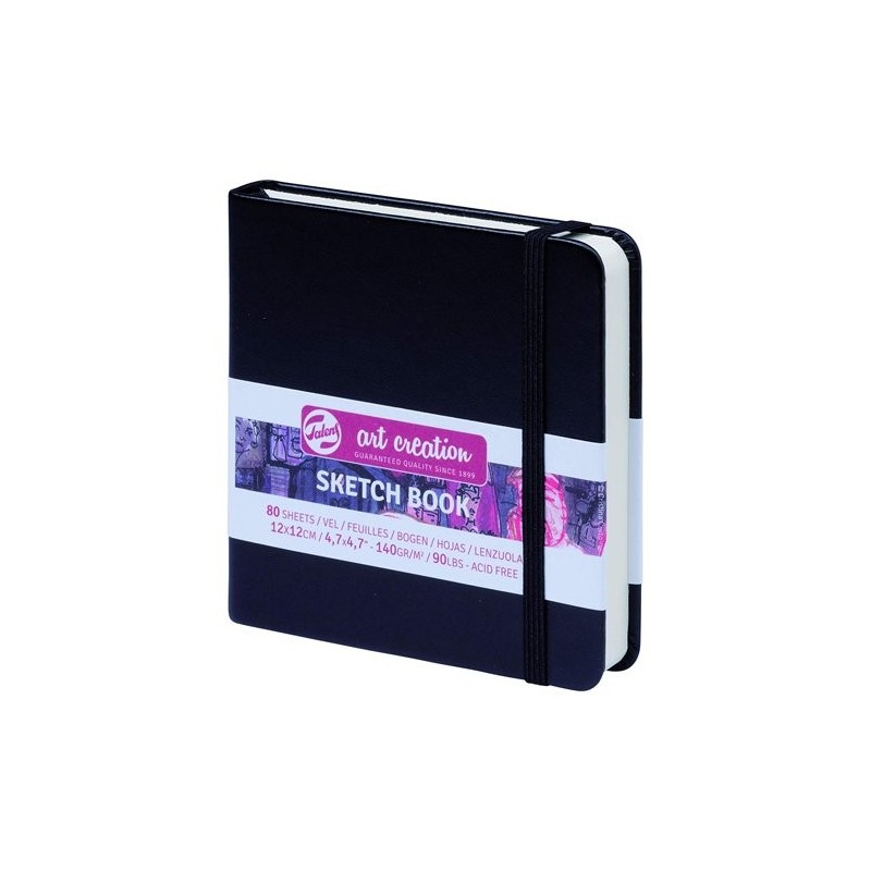  Fine art shop - Sketch Block, 12x12, elastic band, 80 s,  140 gr. | totenart.com