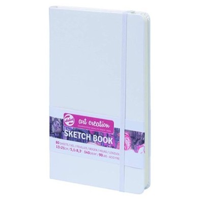  Fine art shop - White Sketch Block, 13x21, elastic band, 80 s, 140 gr. | totenart.com