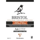  Fine art shop - Pad Bristol Extra White A4, 205 gr., 20 h. Clairefontaine | totenart.com