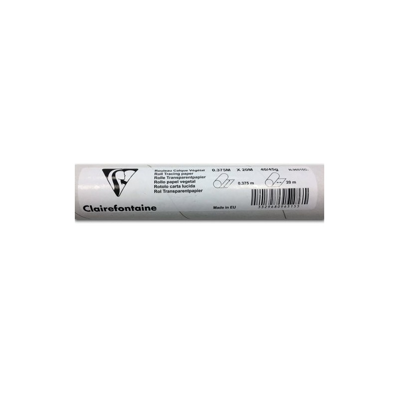Fine art shop - Roll Tracing Paper, 40/45 gr, 0,375 x 20 m. Clairefontaine  | totenart.com