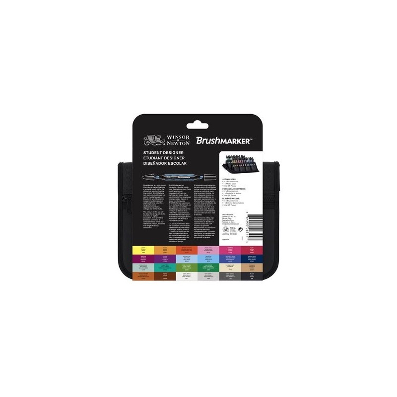 \nFine art shop - Set 24 Brushmarker Winsor & Newton, Student Designer | totenart.com