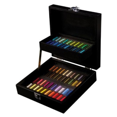 Fine art shop - \nBlack Box of 60 1/2 dry pastels «al Ecu» Sennelier | totenart.com