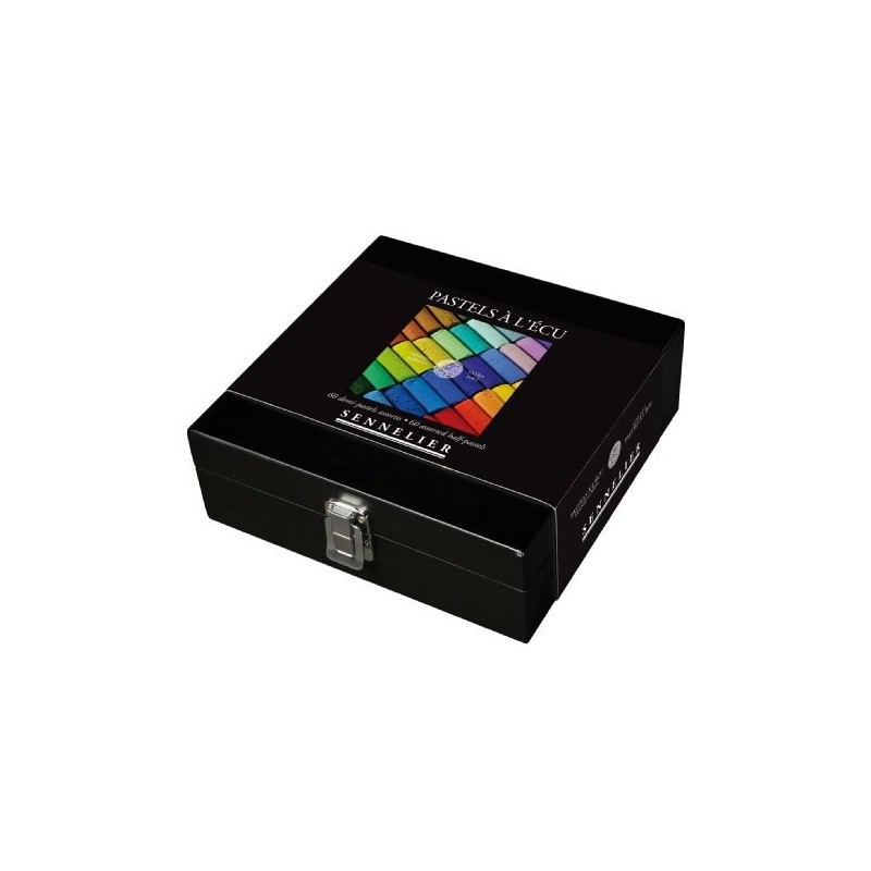 Fine art shop - \nBlack Box of 60 1/2 dry pastels «al Ecu» Sennelier | totenart.com