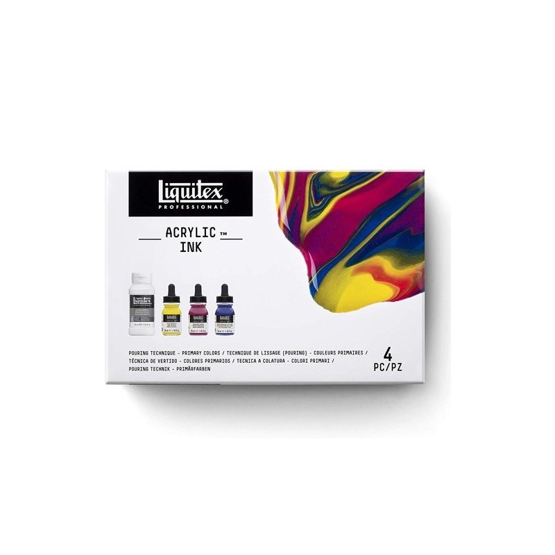Fine art shop - Set Acrylic Inks Liquitex, 3 colors 30 ml.+ Pouring medium 118 ml. | totenart.com